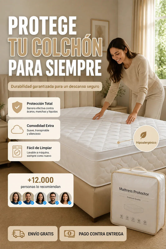 PROTECTOR DE COLCHON PILLOW 100% IMPERMEABLE